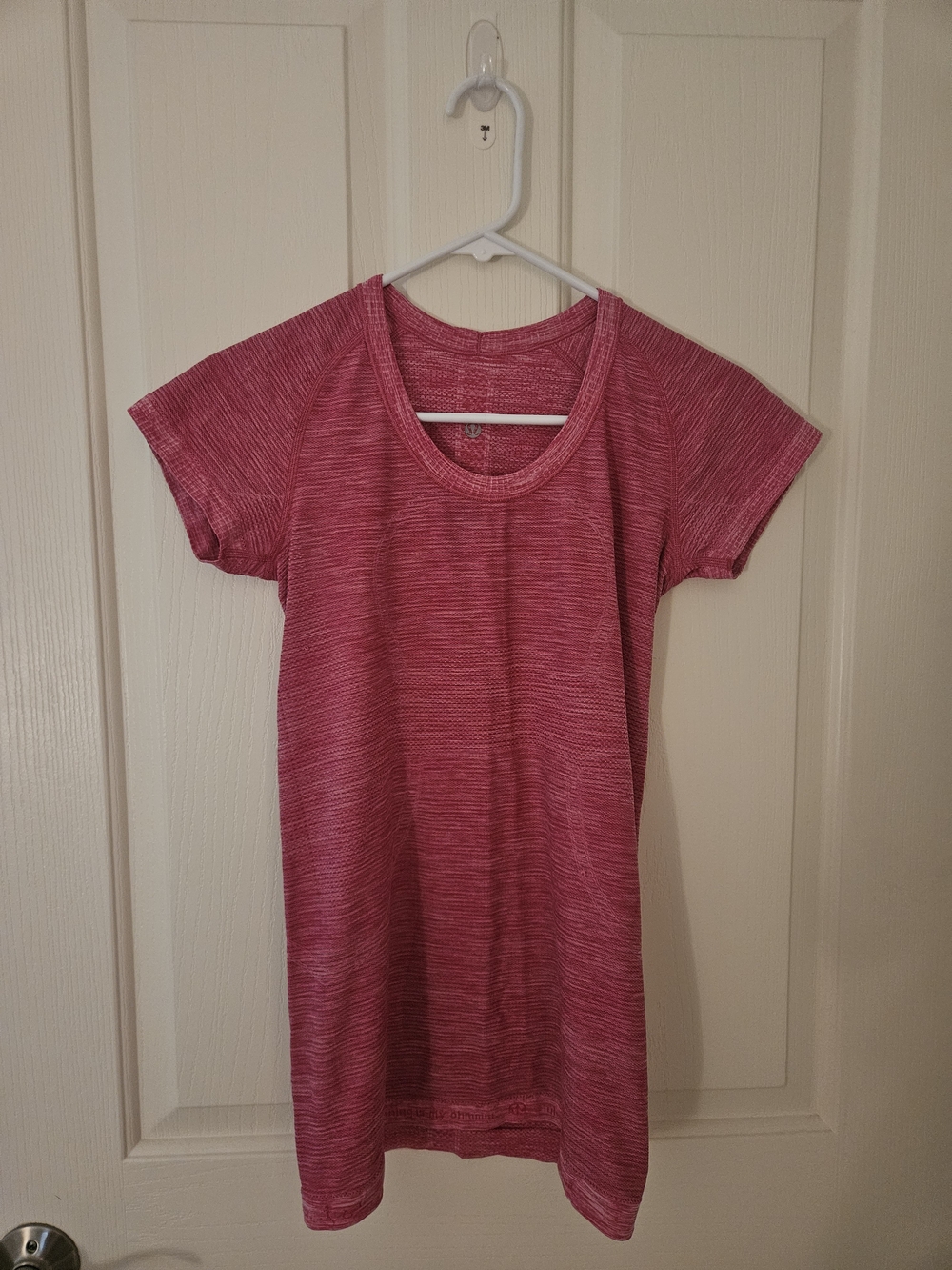 Lulu Lemon Pink Short-Sleeve Athletic Tee